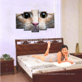 Impresión grande de la lona de la imagen de los ojos de la imagen animal para la decoración del dormitorio